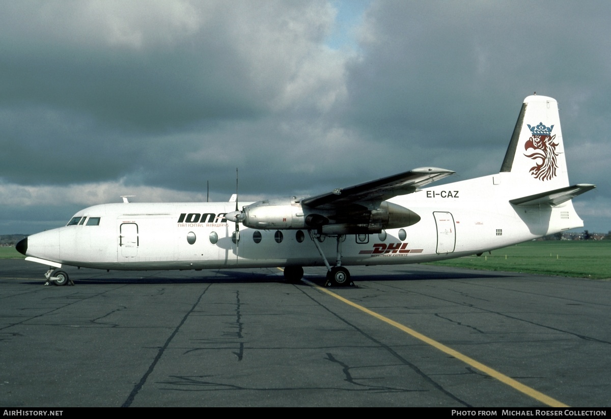 Aircraft Photo of EI-CAZ | Fairchild Hiller FH-227D(LCD) | Iona National Airways | AirHistory.net #570889
