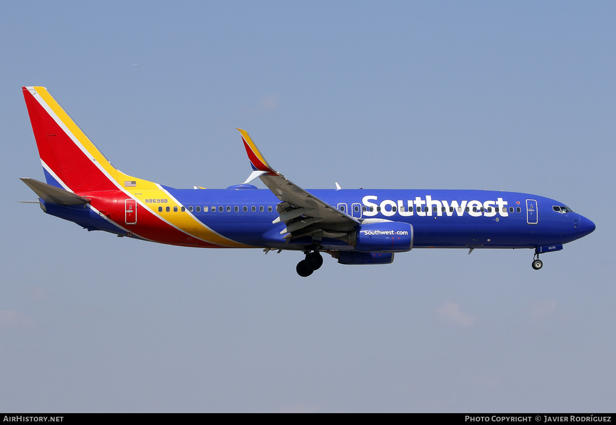 Aircraft Photo of N8698B | Boeing 737-8H4 | Southwest Airlines | AirHistory.net #570902