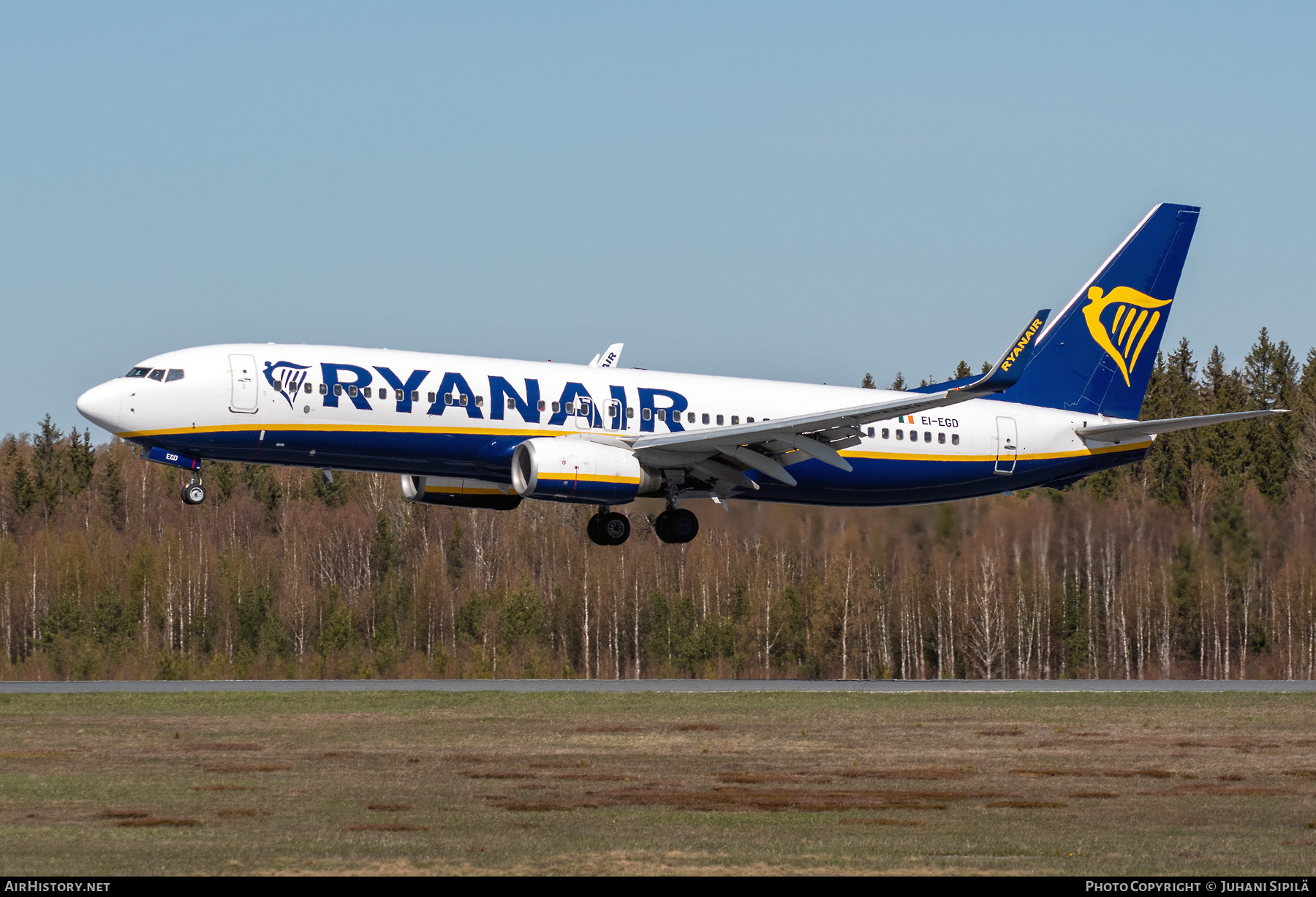 Aircraft Photo of EI-EGD | Boeing 737-8AS | Ryanair | AirHistory.net #571015