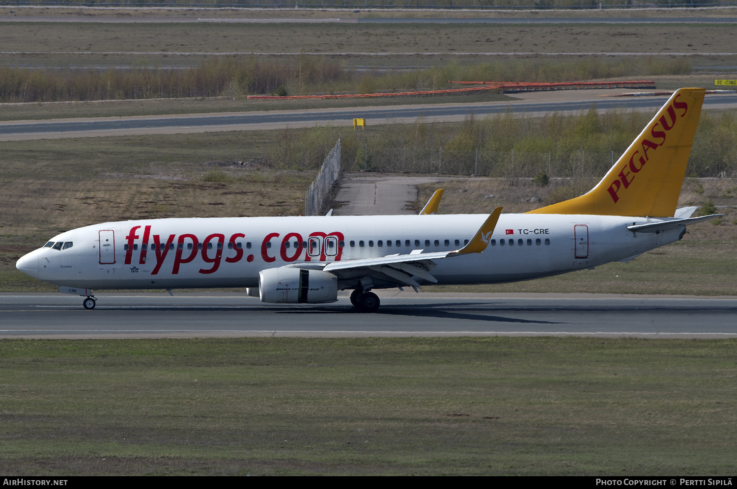 Aircraft Photo of TC-CRE | Boeing 737-800 | Pegasus Airlines | AirHistory.net #571049