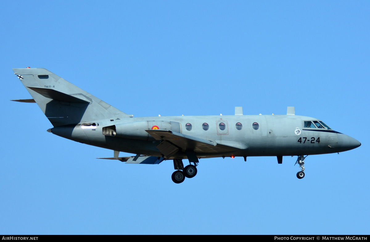 Aircraft Photo of TM.11-4 | Dassault Falcon 20E | Spain - Air Force | AirHistory.net #571081