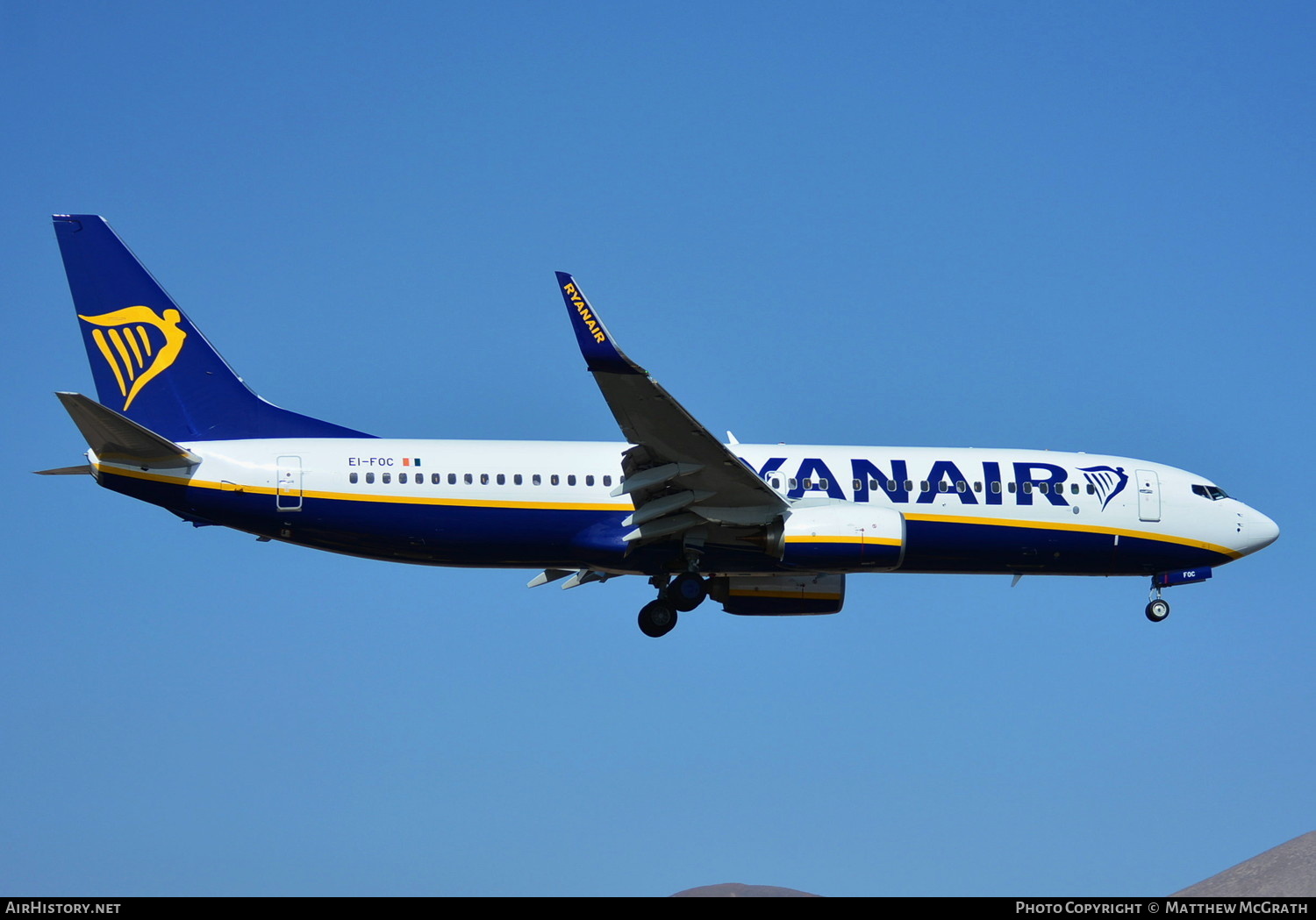 Aircraft Photo of EI-FOC | Boeing 737-8AS | Ryanair | AirHistory.net #571084