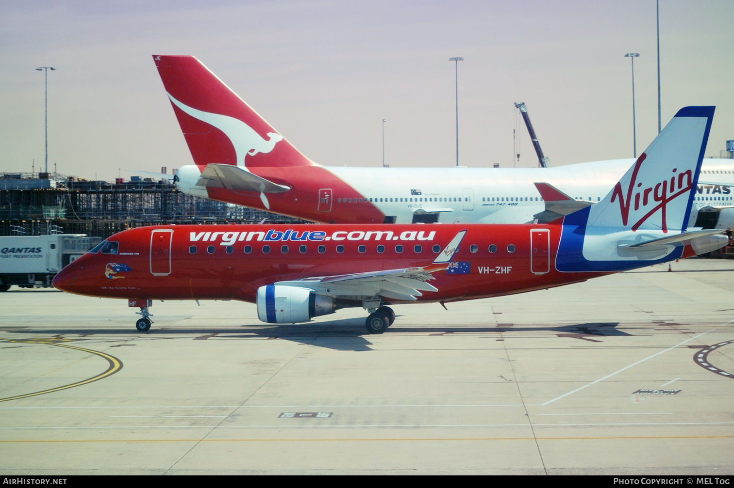 Aircraft Photo of VH-ZHF | Embraer 170LR (ERJ-170-100LR) | Virgin Blue Airlines | AirHistory.net #571170