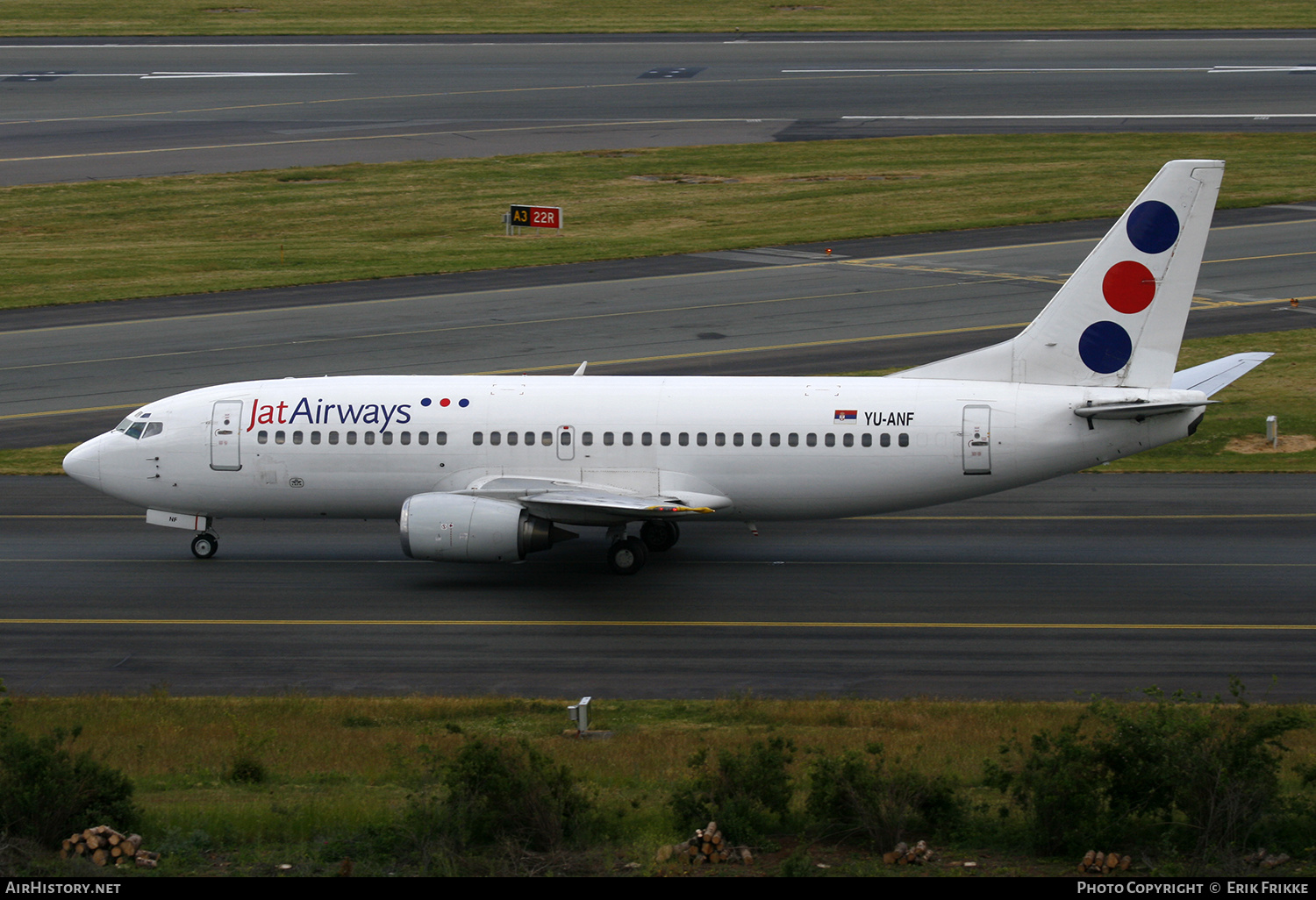 Aircraft Photo of YU-ANF | Boeing 737-3H9 | Jat Airways | AirHistory.net #571195