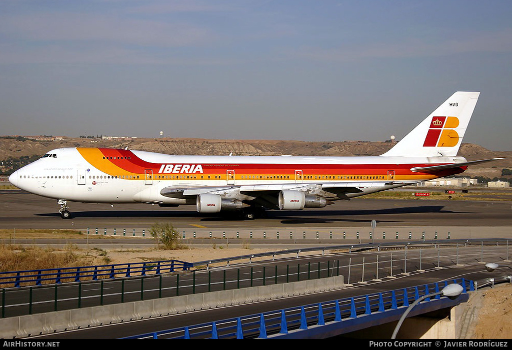 Aircraft Photo of EC-HVD | Boeing 747-256BM | Iberia | AirHistory.net #571322