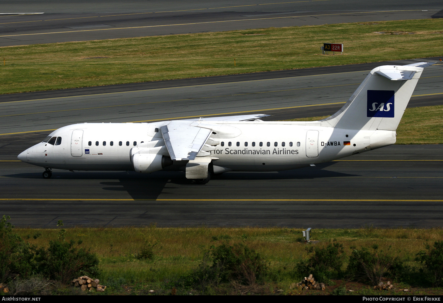 Aircraft Photo of D-AWBA | British Aerospace BAe-146-300 | Scandinavian Airlines - SAS | AirHistory.net #571334