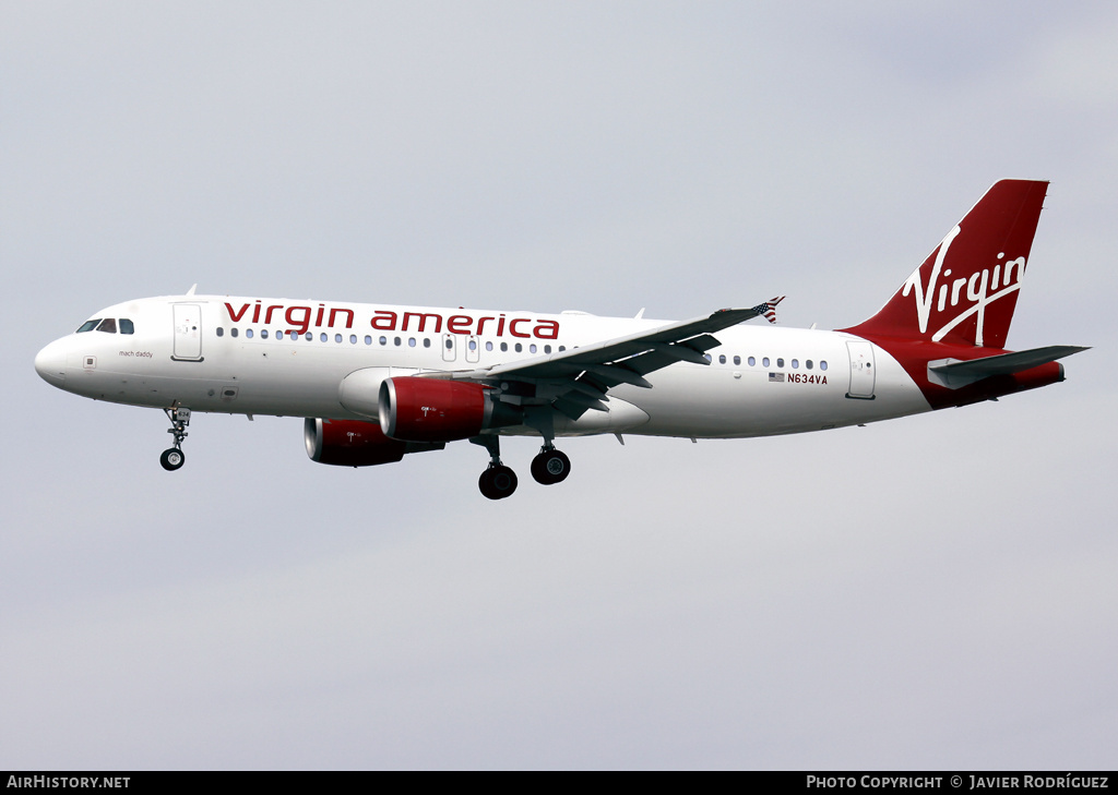 Aircraft Photo of N634VA | Airbus A320-214 | Virgin America | AirHistory.net #571340