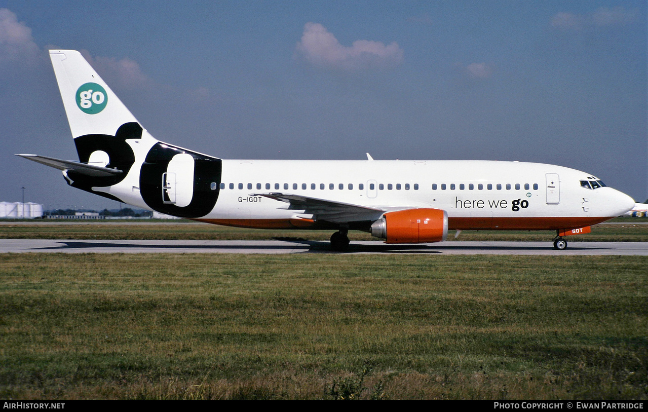 Aircraft Photo of G-IGOT | Boeing 737-3L9 | Go Fly | AirHistory.net #571391