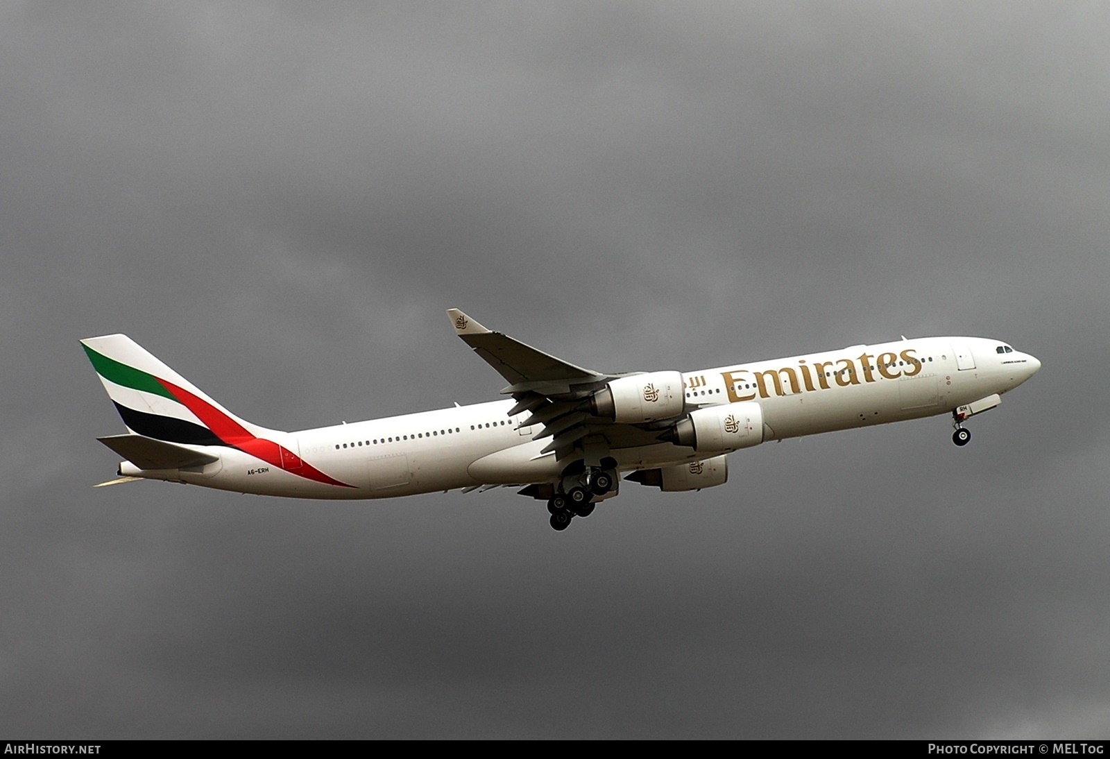 Aircraft Photo of A6-ERH | Airbus A340-541 | Emirates | AirHistory.net #571408