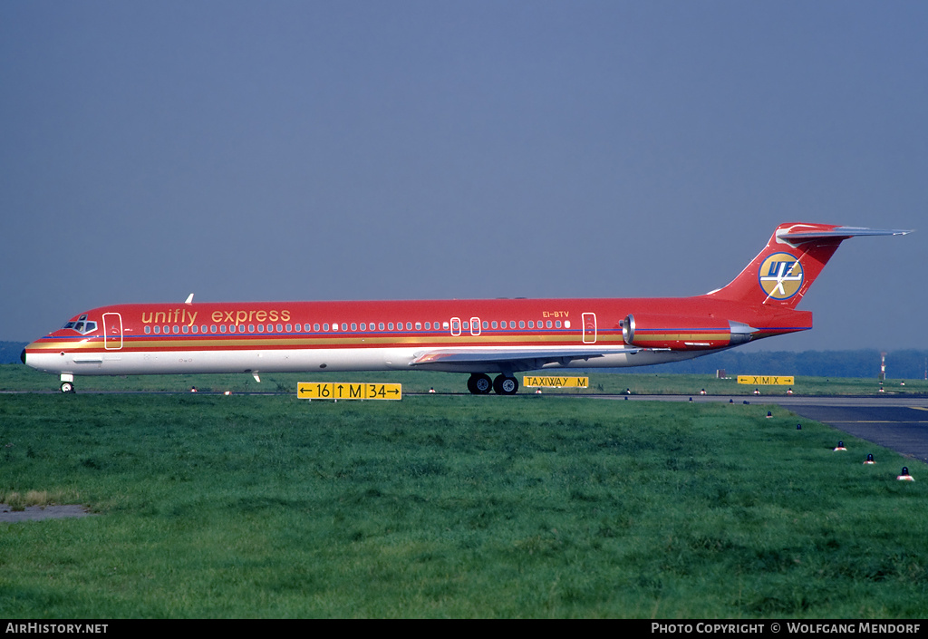Aircraft Photo of EI-BTV | McDonnell Douglas MD-83 (DC-9-83) | Unifly Express | AirHistory.net #571475