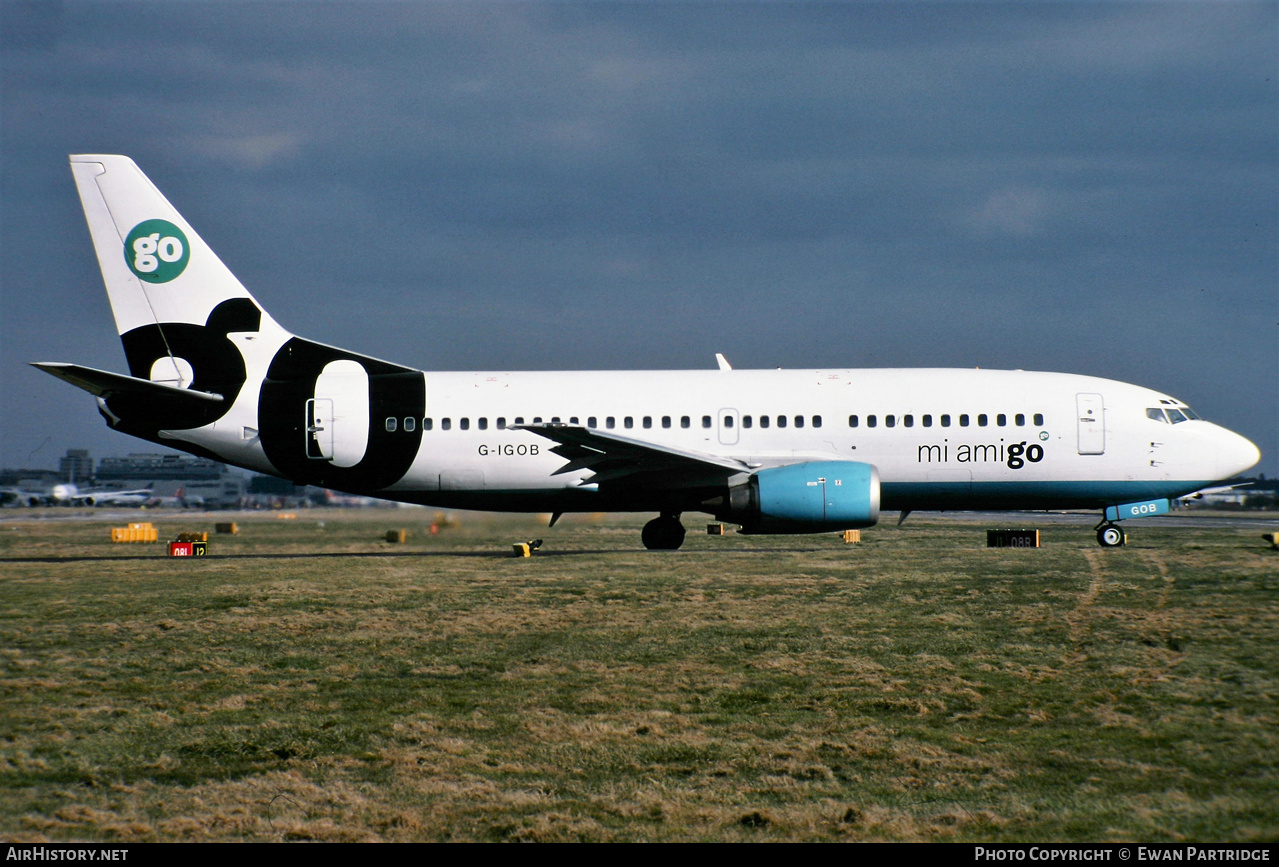 Aircraft Photo of G-IGOB | Boeing 737-36Q | Go Fly | AirHistory.net #571480