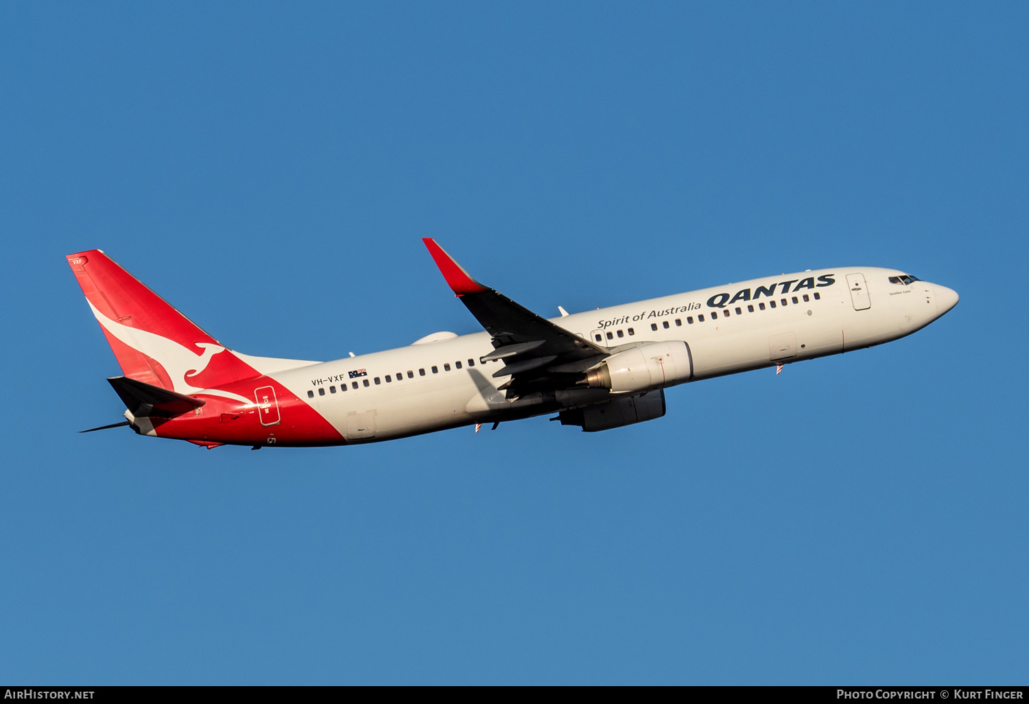 Aircraft Photo of VH-VXF | Boeing 737-838 | Qantas | AirHistory.net #571517