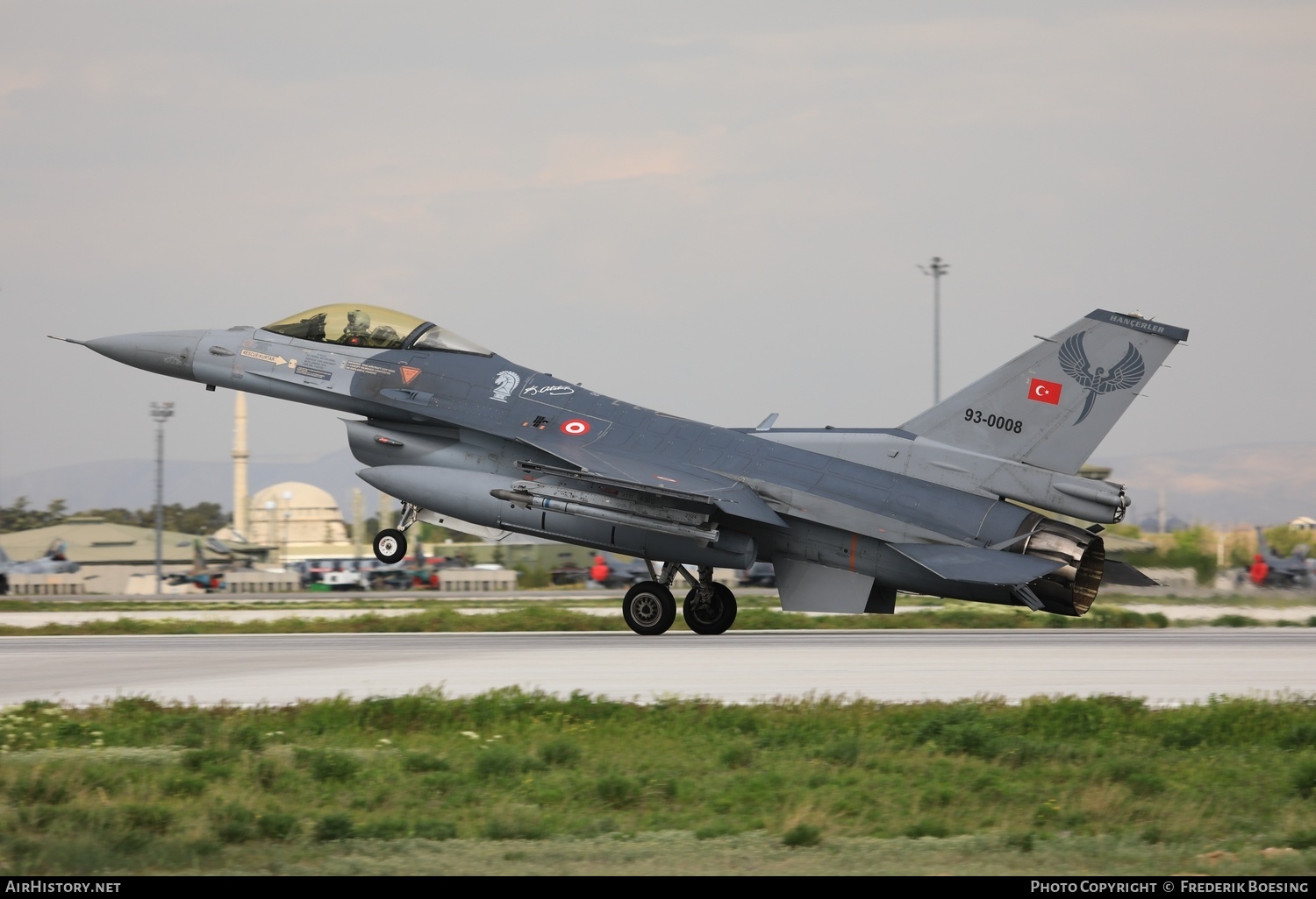 Aircraft Photo of 93-0008 | Lockheed F-16CG Fighting Falcon | Turkey - Air Force | AirHistory.net #571541