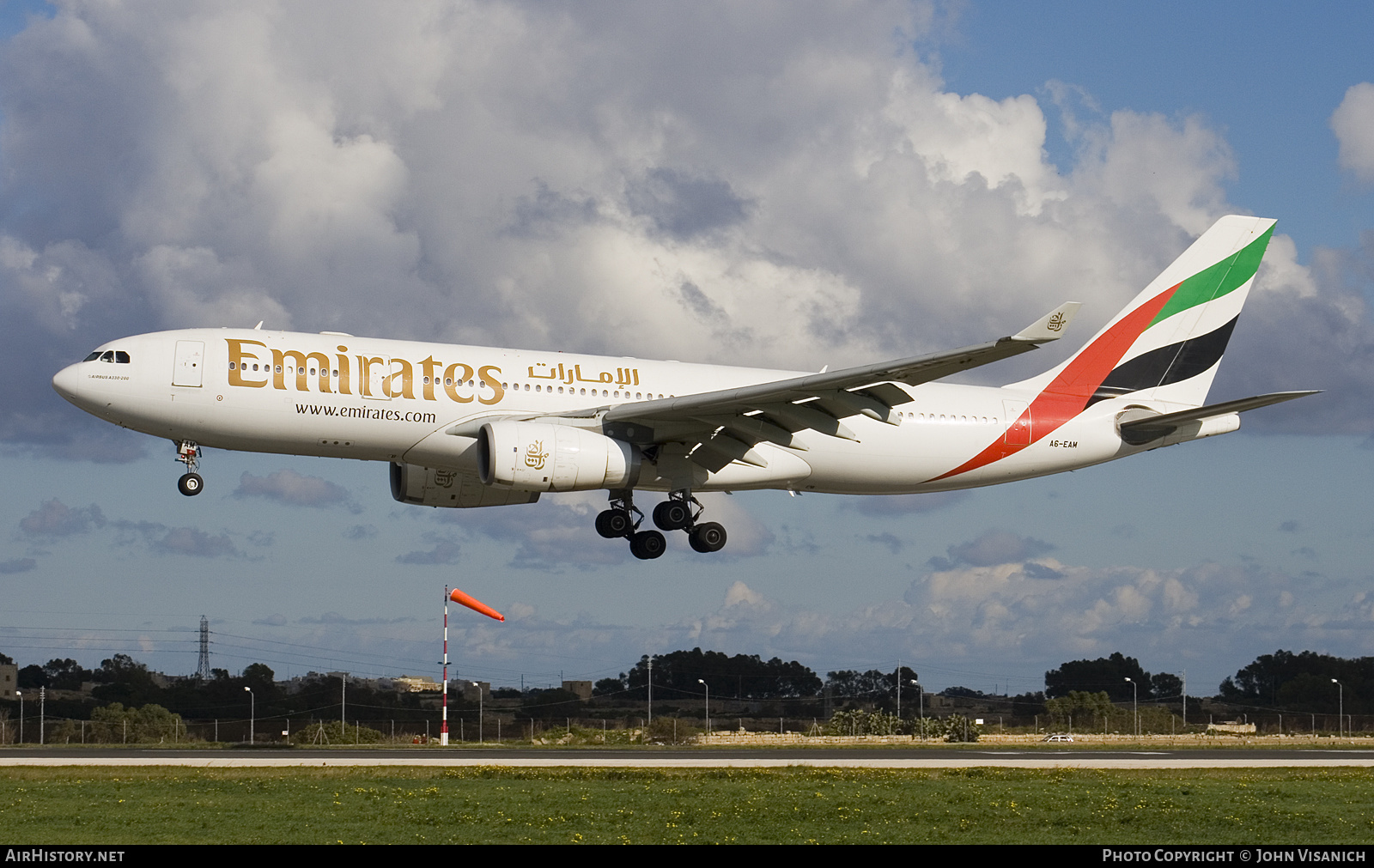 Aircraft Photo of A6-EAM | Airbus A330-243 | Emirates | AirHistory.net #571556