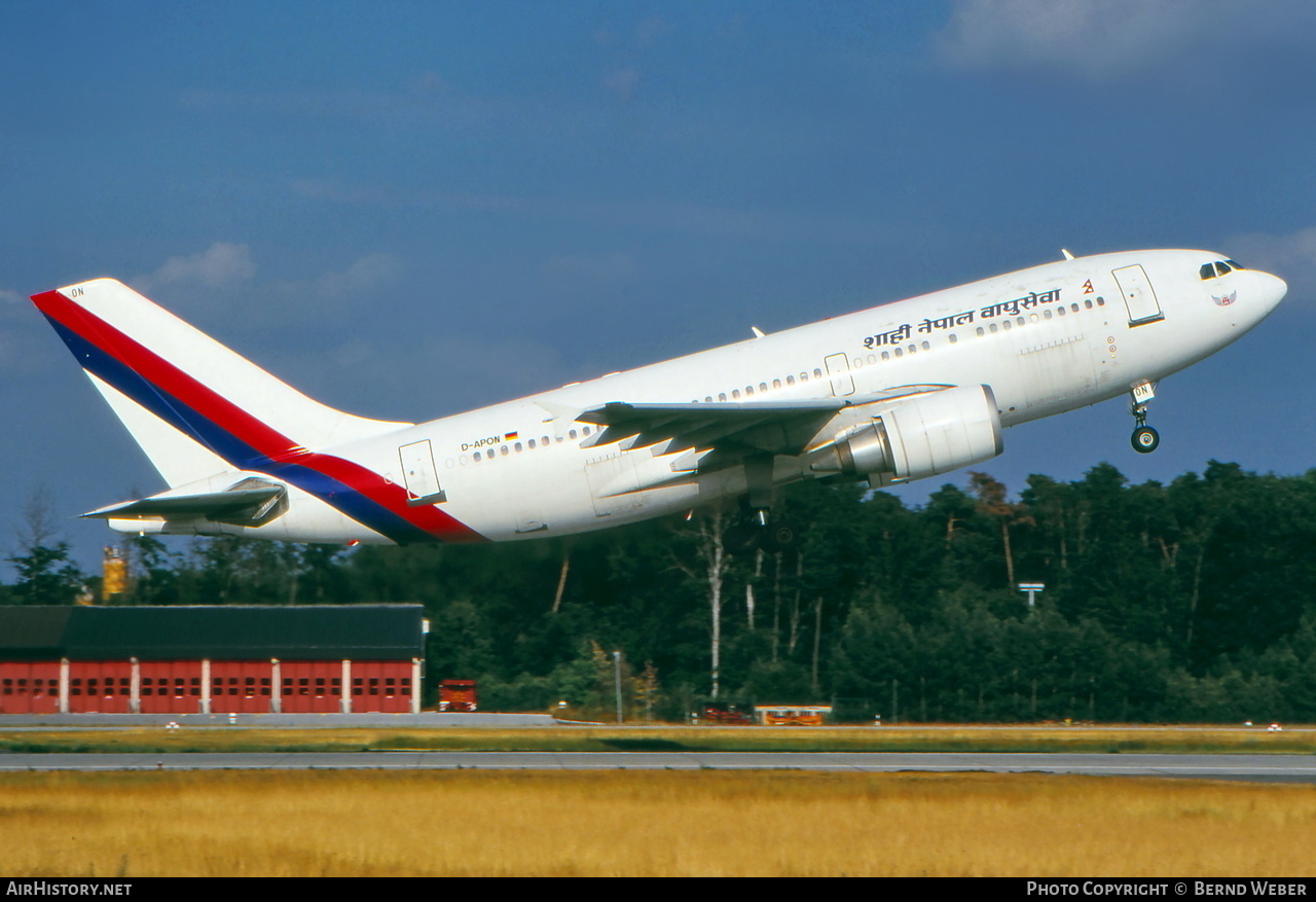 Aircraft Photo of D-APON | Airbus A310-304 | Royal Nepal Airlines | AirHistory.net #571607