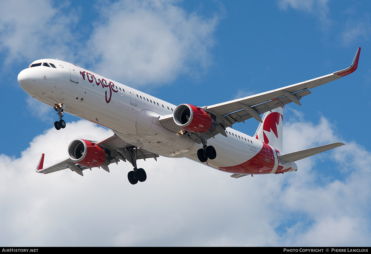 Aircraft Photo of C-GHQG | Airbus A321-211 | Air Canada Rouge | AirHistory.net #571635