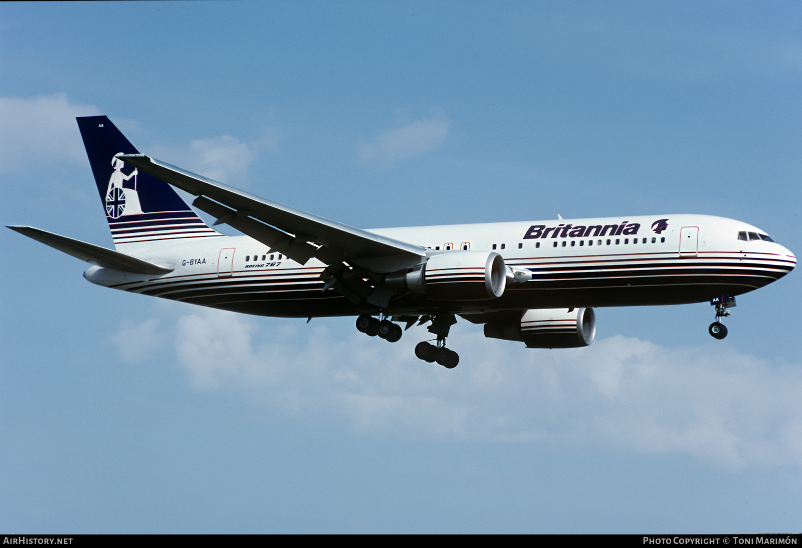 Aircraft Photo of G-BYAA | Boeing 767-204/ER | Britannia Airways | AirHistory.net #571672