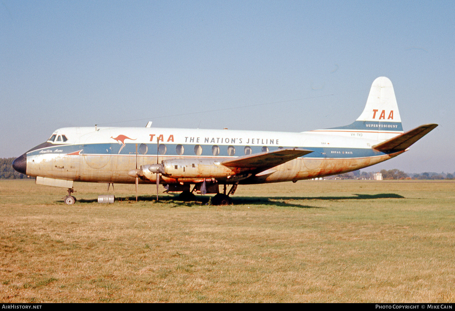 Aircraft Photo of VH-TVD | Vickers 720 Viscount | Trans-Australia Airlines - TAA | AirHistory.net #571839