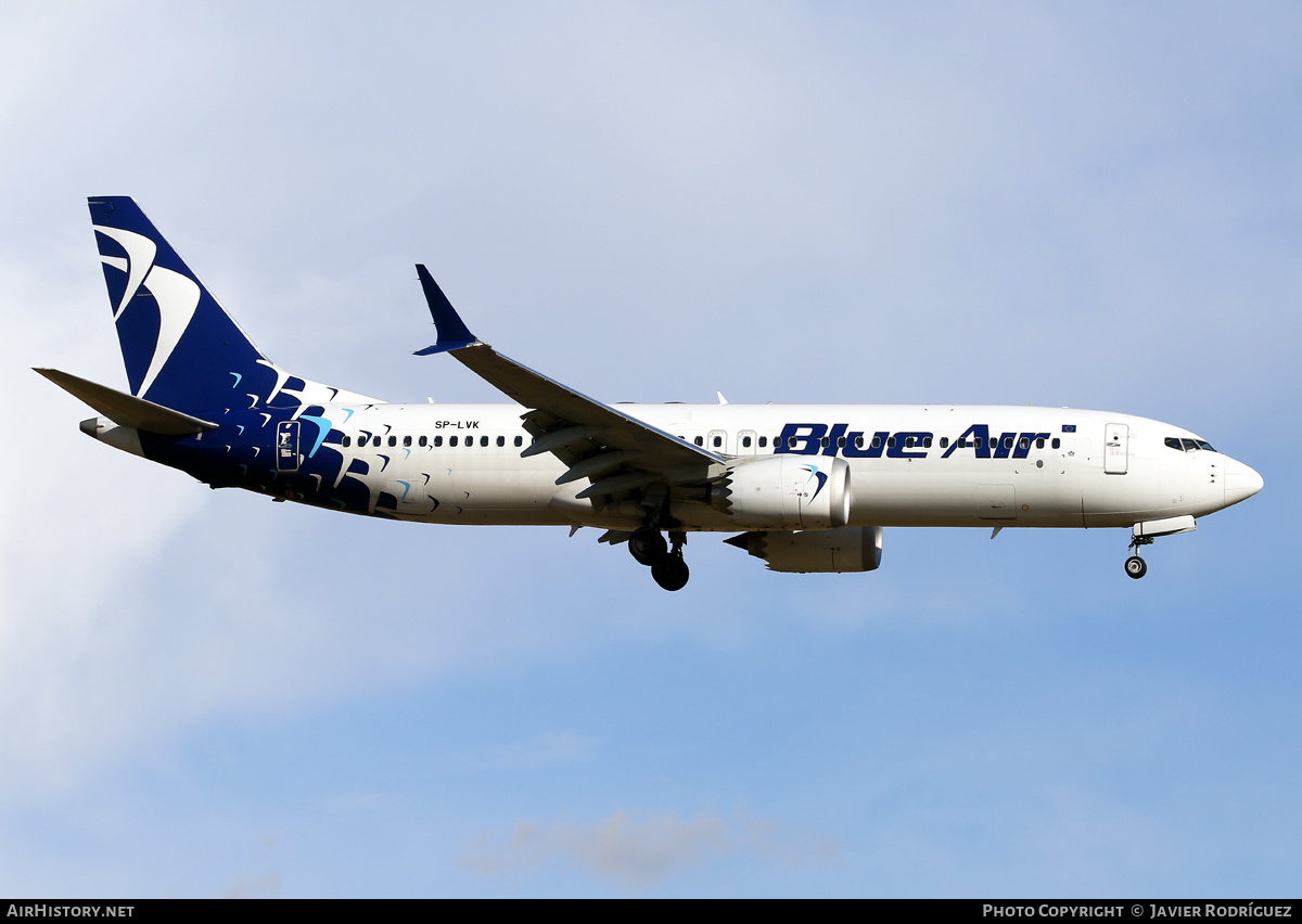 Aircraft Photo of SP-LVK | Boeing 737-8 Max 8 | Blue Air | AirHistory.net #571923