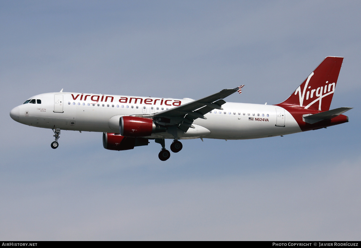 Aircraft Photo of N624VA | Airbus A320-214 | Virgin America | AirHistory.net #572056
