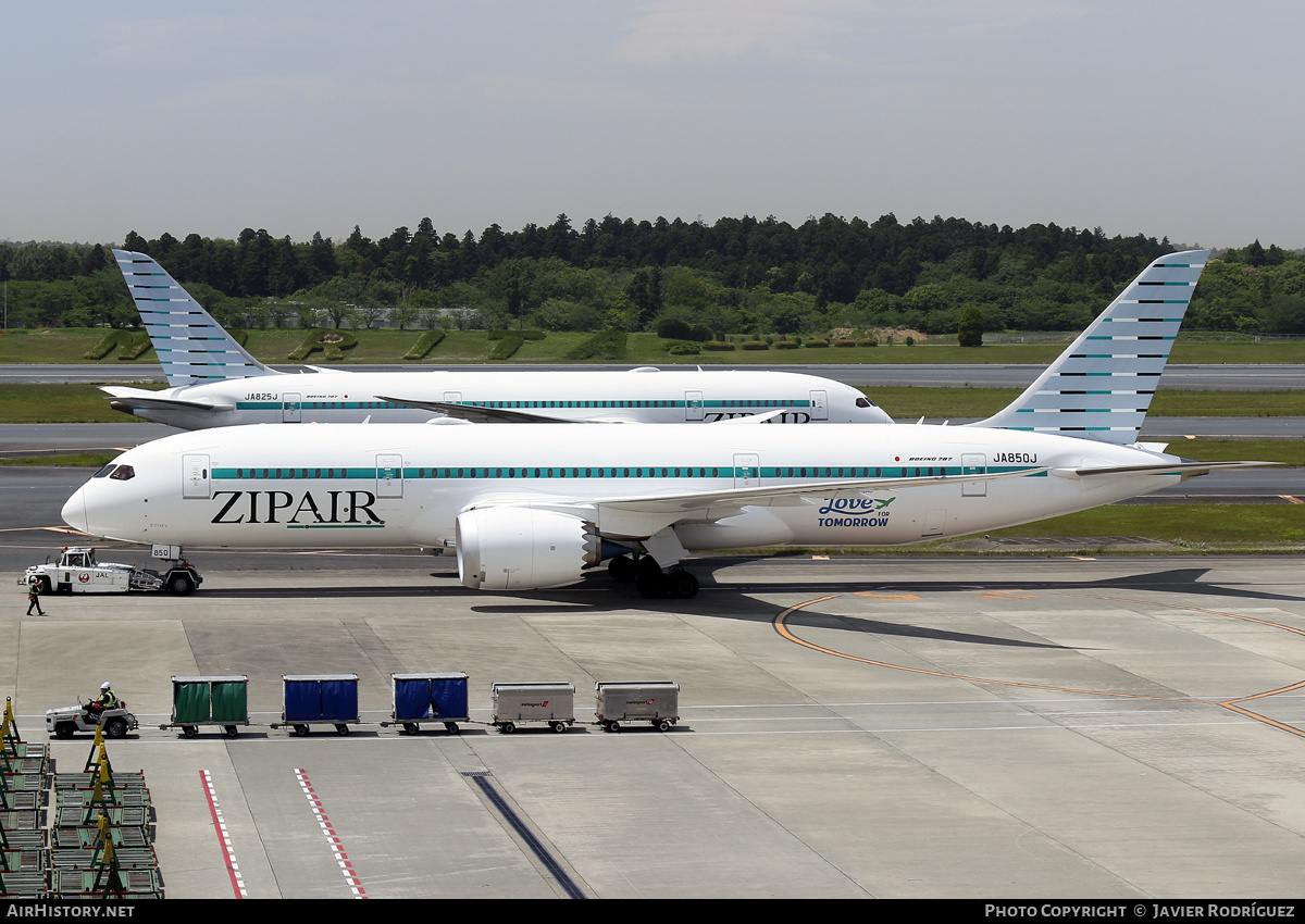 Aircraft Photo of JA850J | Boeing 787-8 Dreamliner | ZipAir | AirHistory.net #572132