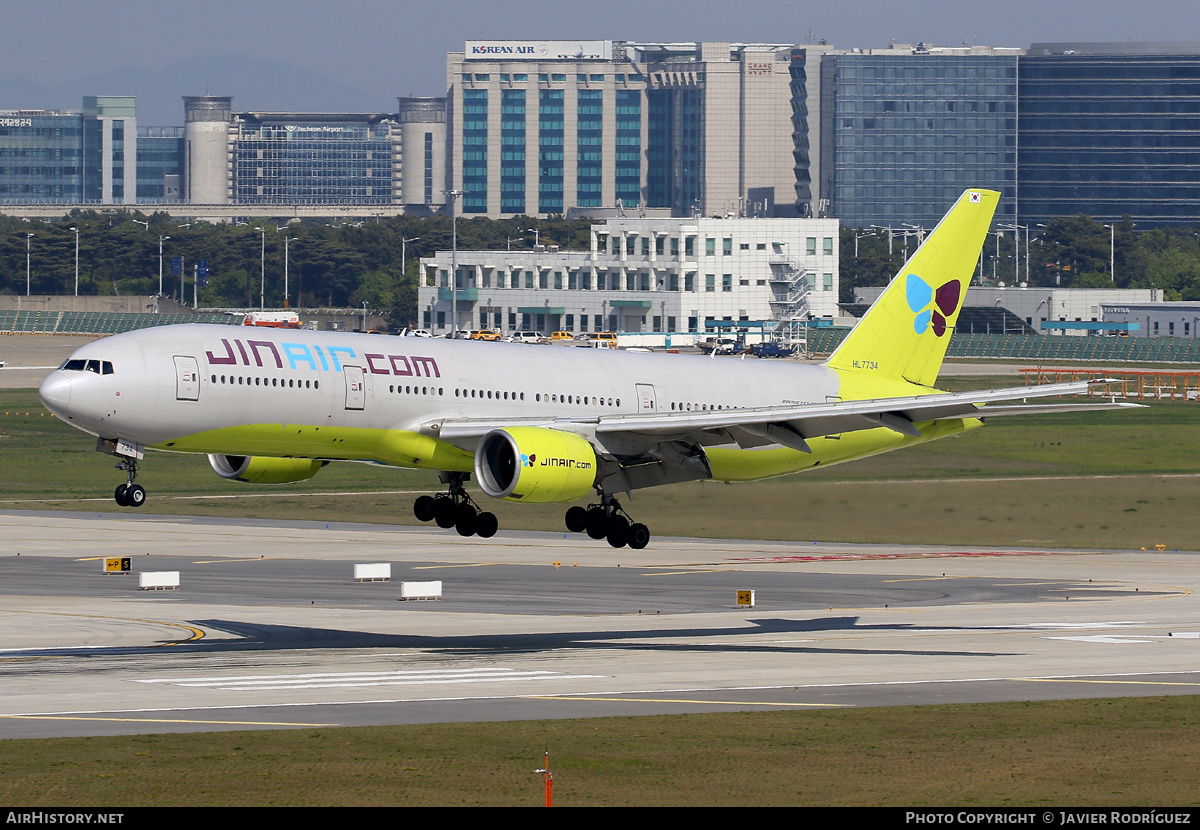 Aircraft Photo of HL7734 | Boeing 777-2B5/ER | Jin Air | AirHistory.net #572161