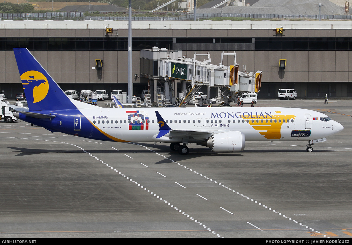 Aircraft Photo of EI-MNG | Boeing 737-8 Max 8 | MIAT Mongolian Airlines | AirHistory.net #572168