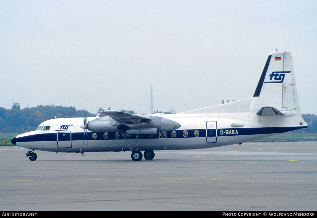 Aircraft Photo of D-BAKA | Fokker F27-100 Friendship | FTG Air Service | AirHistory.net #572182
