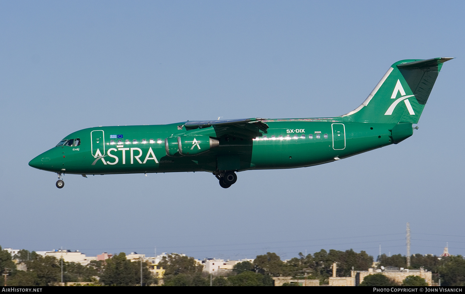 Aircraft Photo of SX-DIX | British Aerospace BAe-146-300 | Astra Airlines | AirHistory.net #572287