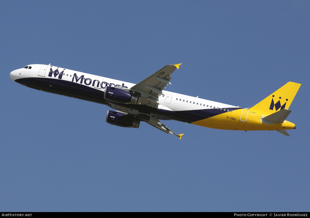 Aircraft Photo of G-ZBAI | Airbus A321-231 | Monarch Airlines | AirHistory.net #572341