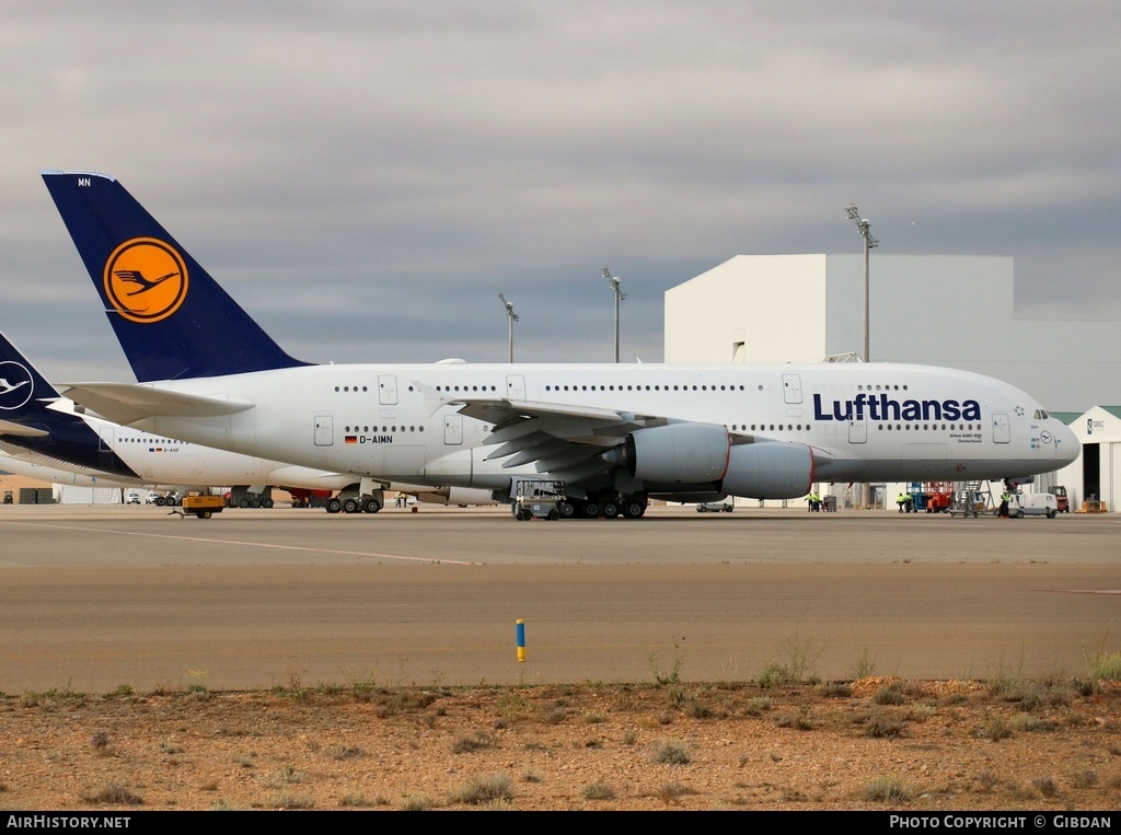 Aircraft Photo of D-AIMN | Airbus A380-841 | Lufthansa | AirHistory.net #572353