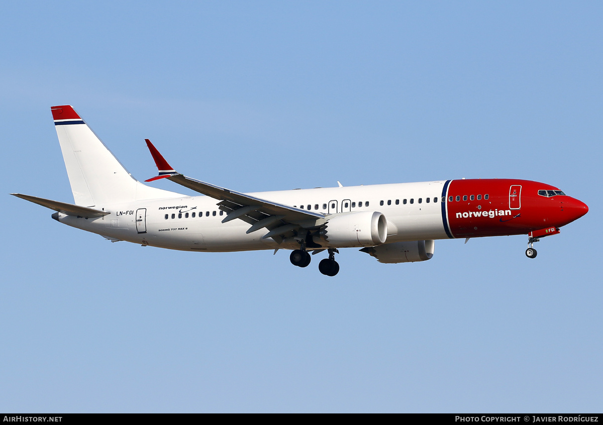 Aircraft Photo of LN-FGI | Boeing 737-8 Max 8 | Norwegian | AirHistory.net #572421