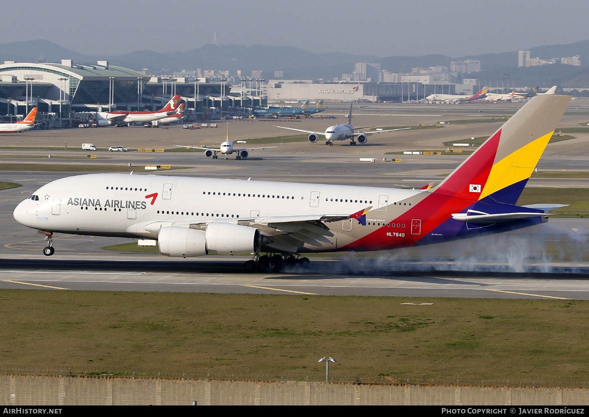 Aircraft Photo of HL7640 | Airbus A380-841 | Asiana Airlines | AirHistory.net #572424