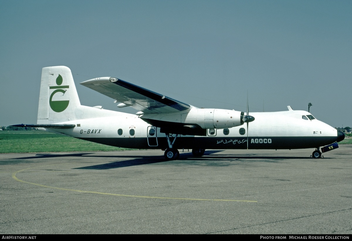 Aircraft Photo of G-BAVX | Handley Page HPR-7 Herald 214 | AGOCO - Arabian Gulf Oil Company | AirHistory.net #572444