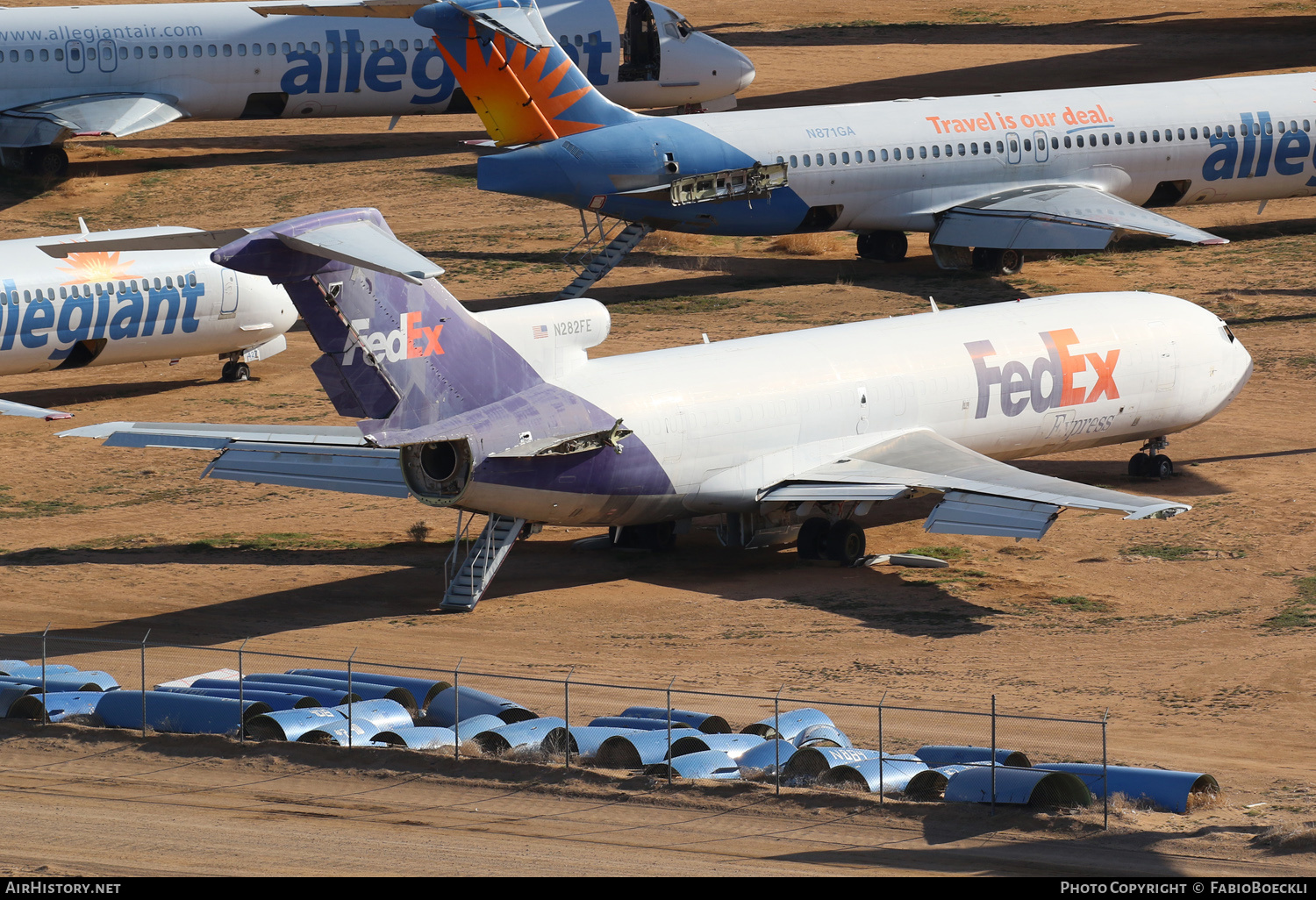 Aircraft Photo of N282FE | Boeing 727-233/Adv(F) | FedEx Express - Federal Express | AirHistory.net #572489