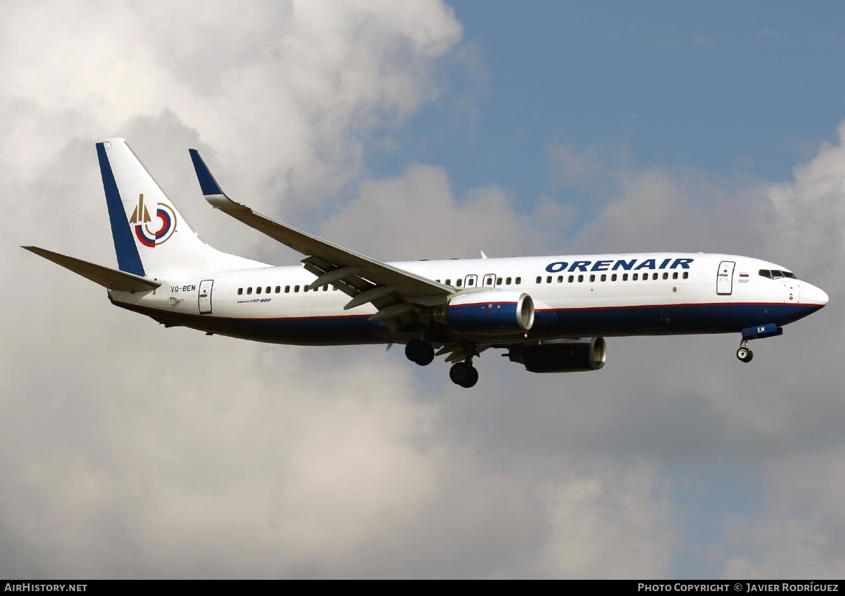 Aircraft Photo of VQ-BEM | Boeing 737-85R | Orenair | AirHistory.net #572543