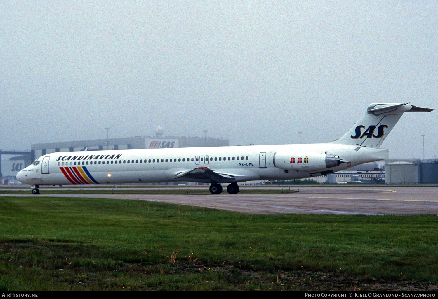 Aircraft Photo of SE-DME | McDonnell Douglas MD-81 (DC-9-81) | Scandinavian Airlines - SAS | AirHistory.net #572552