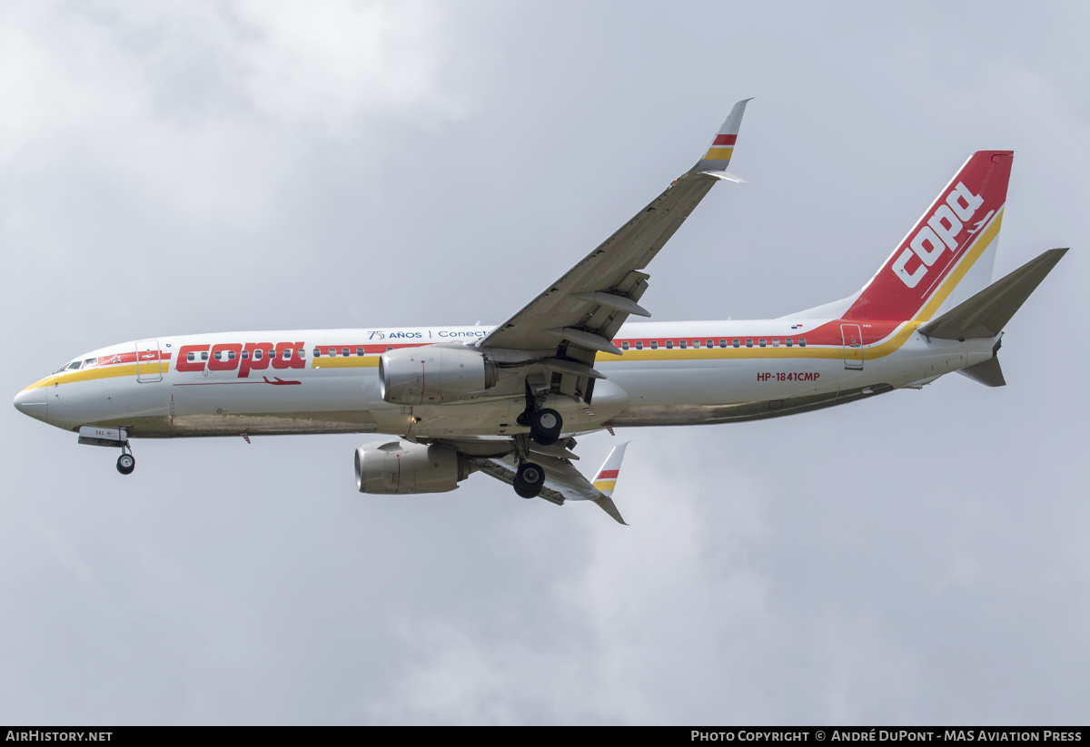 Aircraft Photo of HP-1841CMP | Boeing 737-8V3 | Copa Airlines | 75 Años conectando América | AirHistory.net #572576