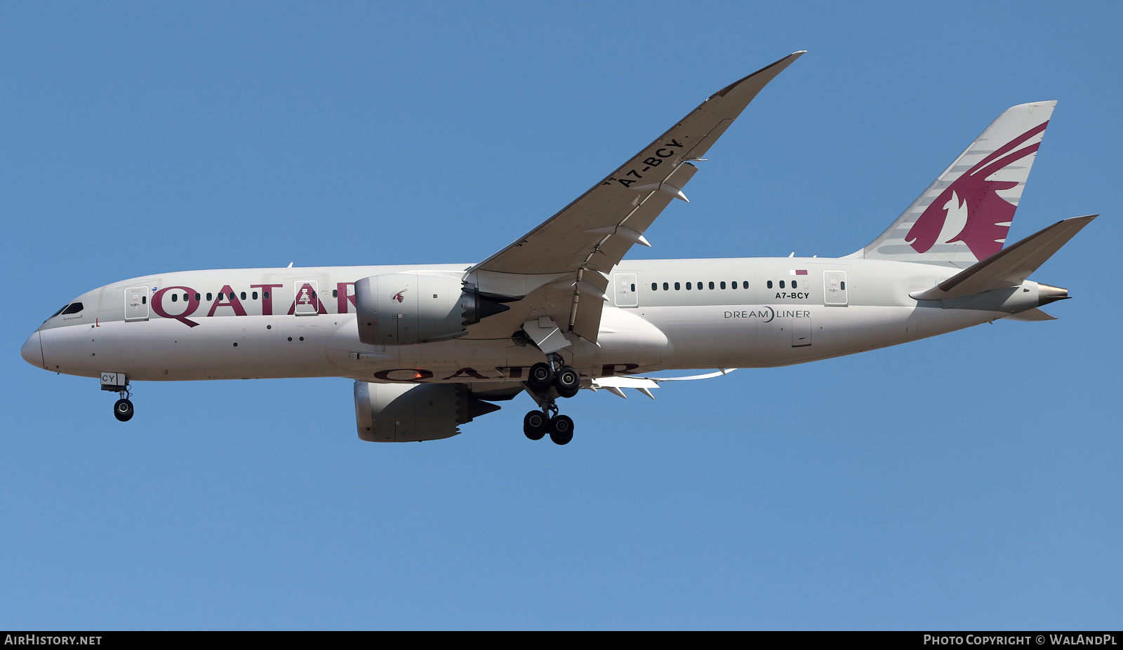 Aircraft Photo of A7-BCY | Boeing 787-8 Dreamliner | Qatar Airways | AirHistory.net #572644