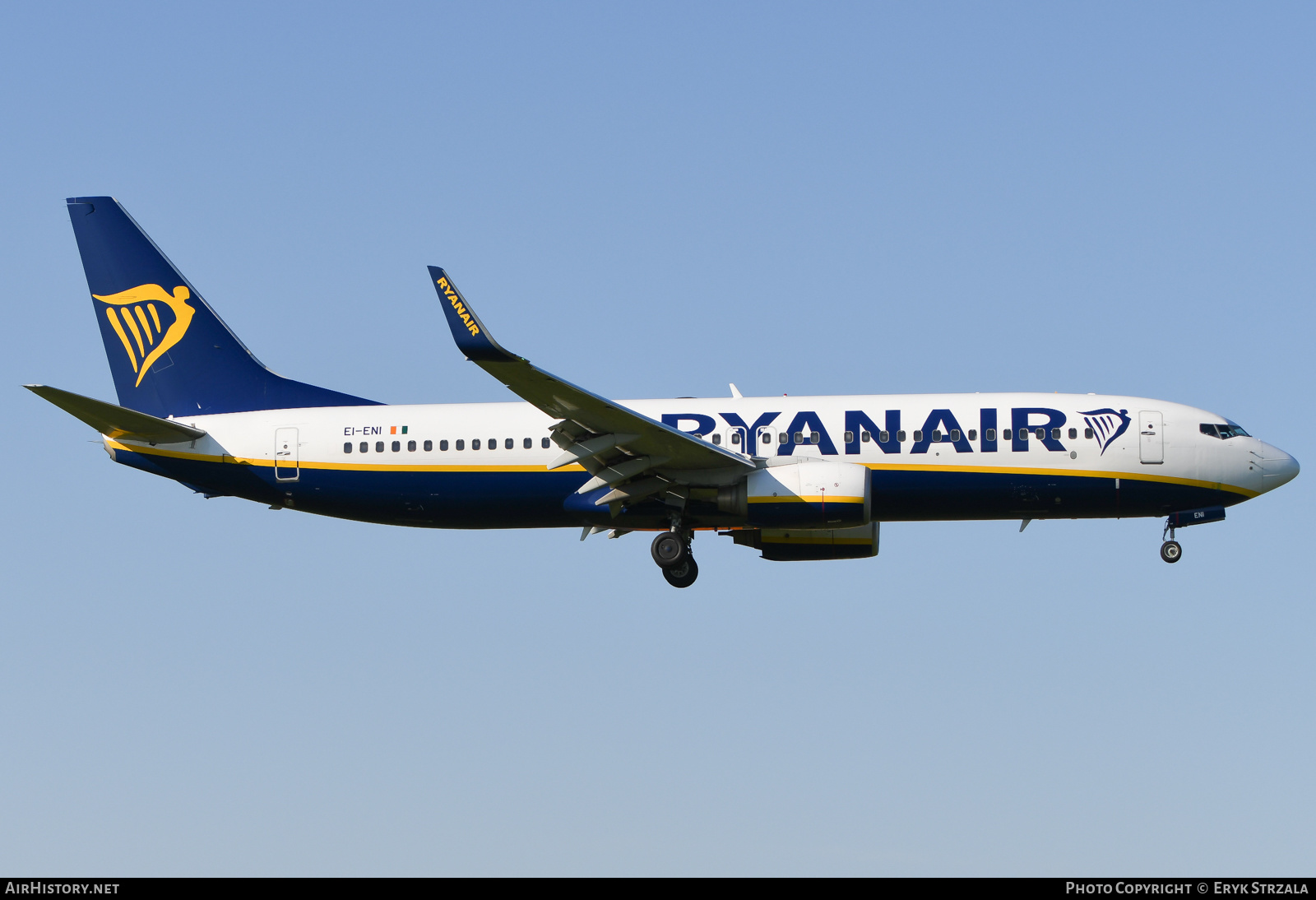 Aircraft Photo of EI-ENI | Boeing 737-8AS | Ryanair | AirHistory.net #572729