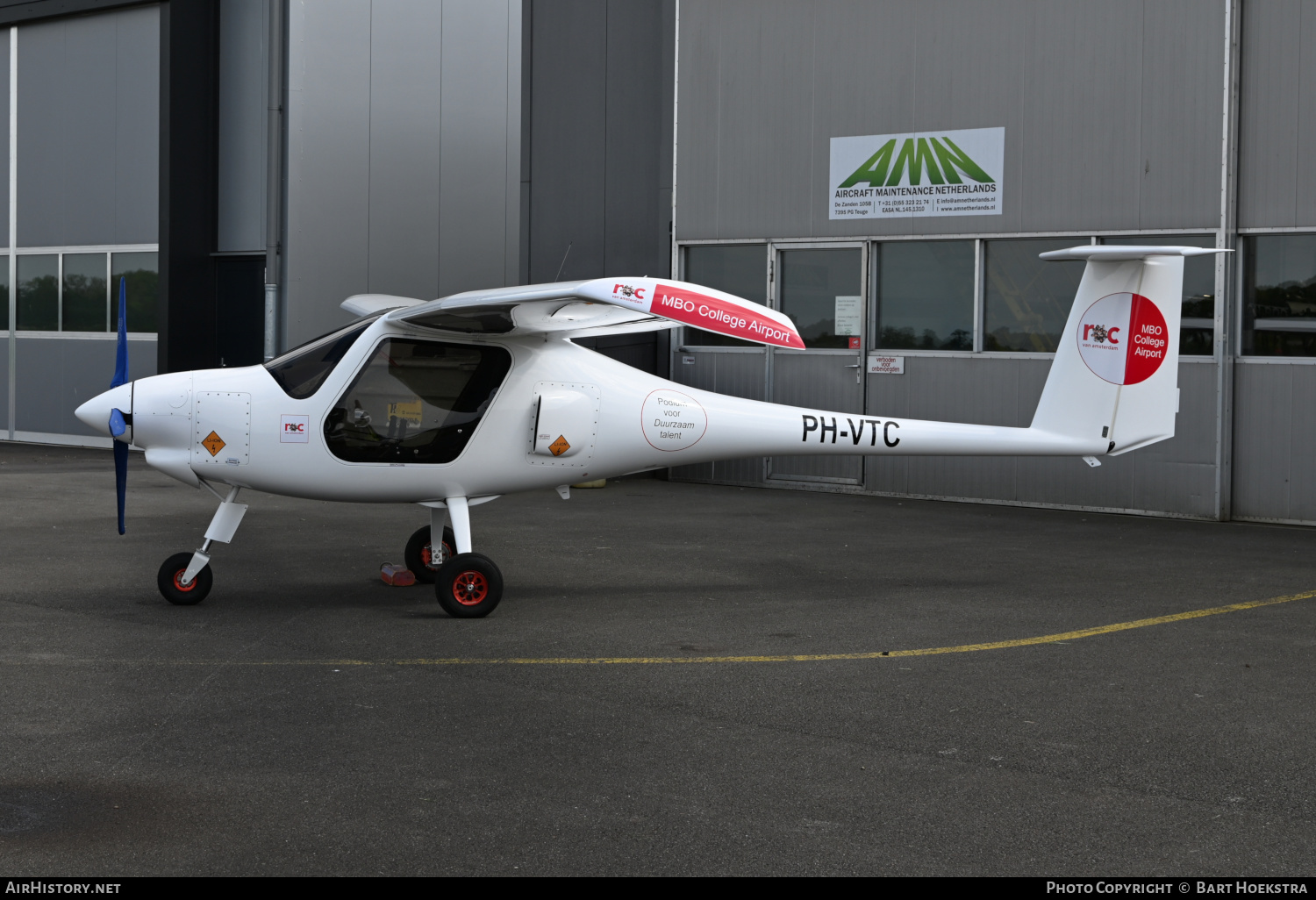 Aircraft Photo of PH-VTC | Pipistrel Virus SW 128 Velis Electro | ROC van Amsterdam | AirHistory.net #572755