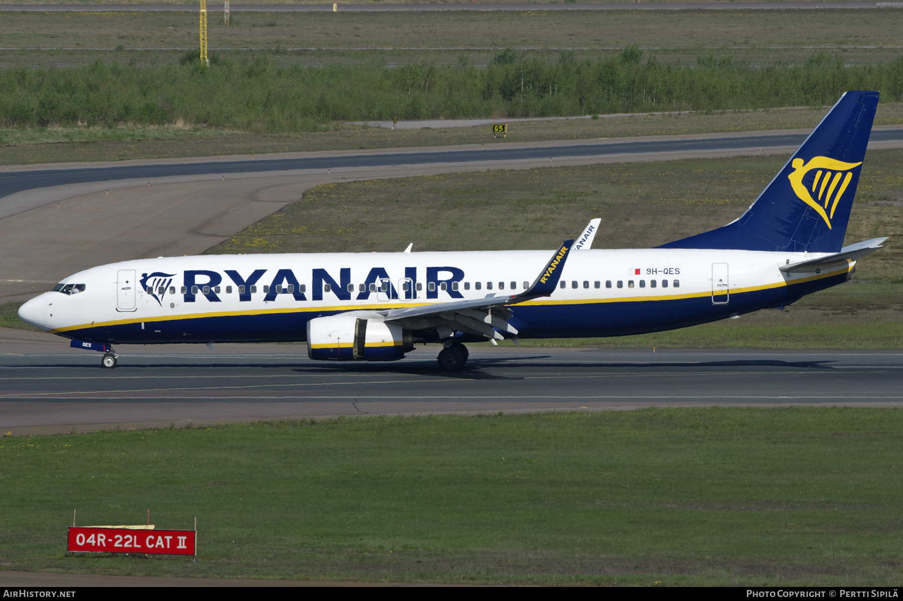 Aircraft Photo of 9H-QES | Boeing 737-8AS | Ryanair | AirHistory.net #572897