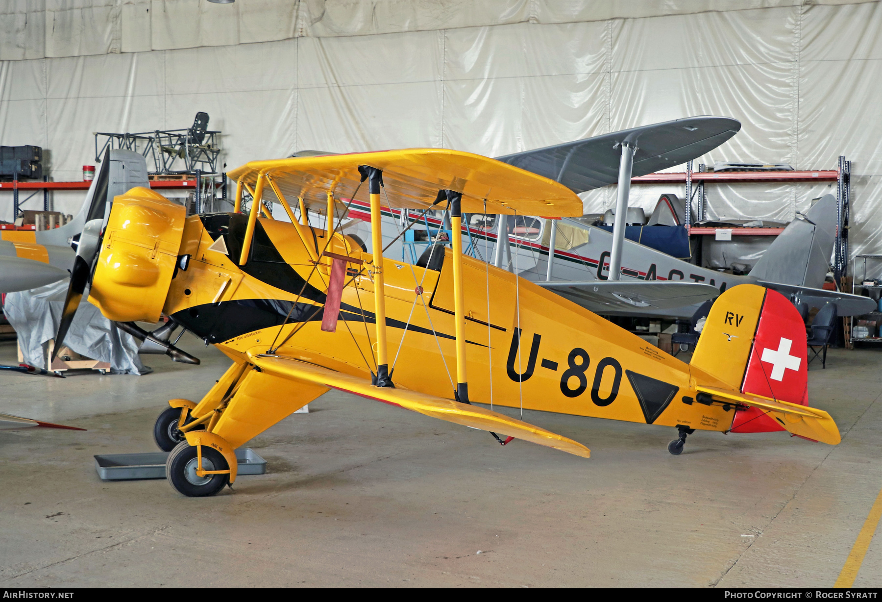 Aircraft Photo of G-BUKK / U-80 | Bücker Bü 133C Jungmeister | Switzerland - Air Force | AirHistory.net #572923