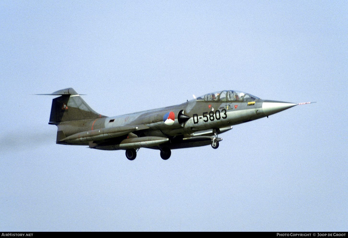 Aircraft Photo of D-5803 | Lockheed TF-104G Starfighter | Netherlands - Air Force | AirHistory.net #572929