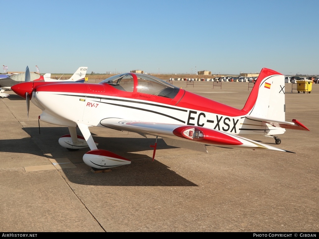 Aircraft Photo of EC-XSX | Van's RV-7 | AirHistory.net #572932