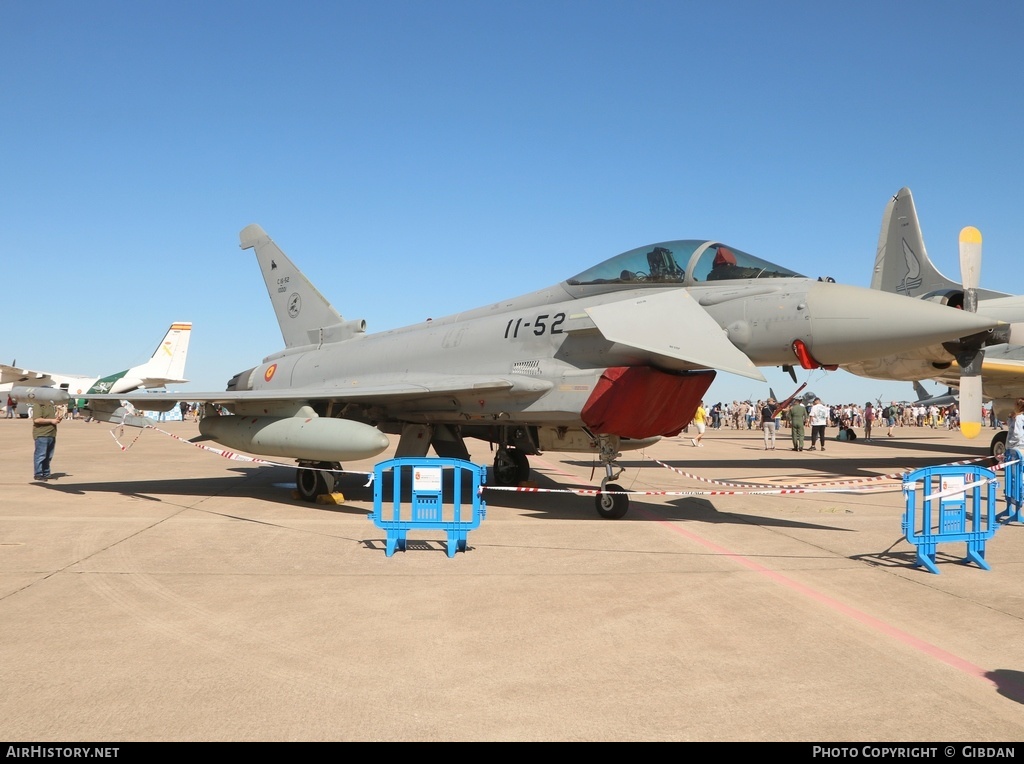 Aircraft Photo of C.16-52 | Eurofighter EF-2000 Typhoon S | Spain - Air Force | AirHistory.net #572960