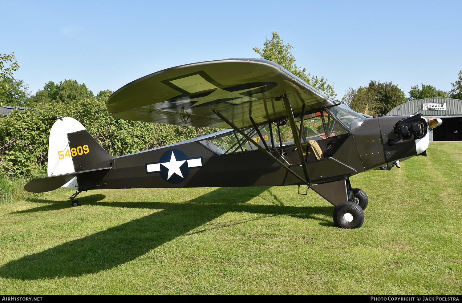 Aircraft Photo of N3989B / 54809 | Piper L-4J Grasshopper | USA - Air Force | AirHistory.net #572965