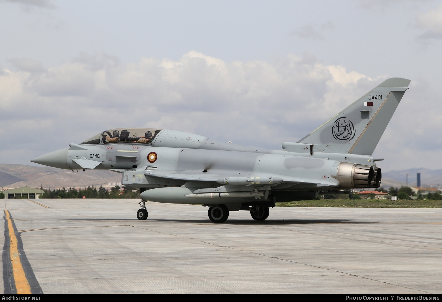 Aircraft Photo of QA401 | Eurofighter EF-2000 Typhoon T | Qatar - Air Force | AirHistory.net #573038