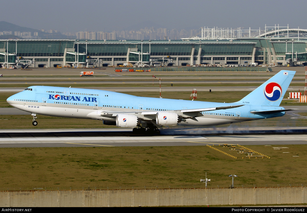 Aircraft Photo of HL7644 | Boeing 747-8I | Korean Air | AirHistory.net #573050