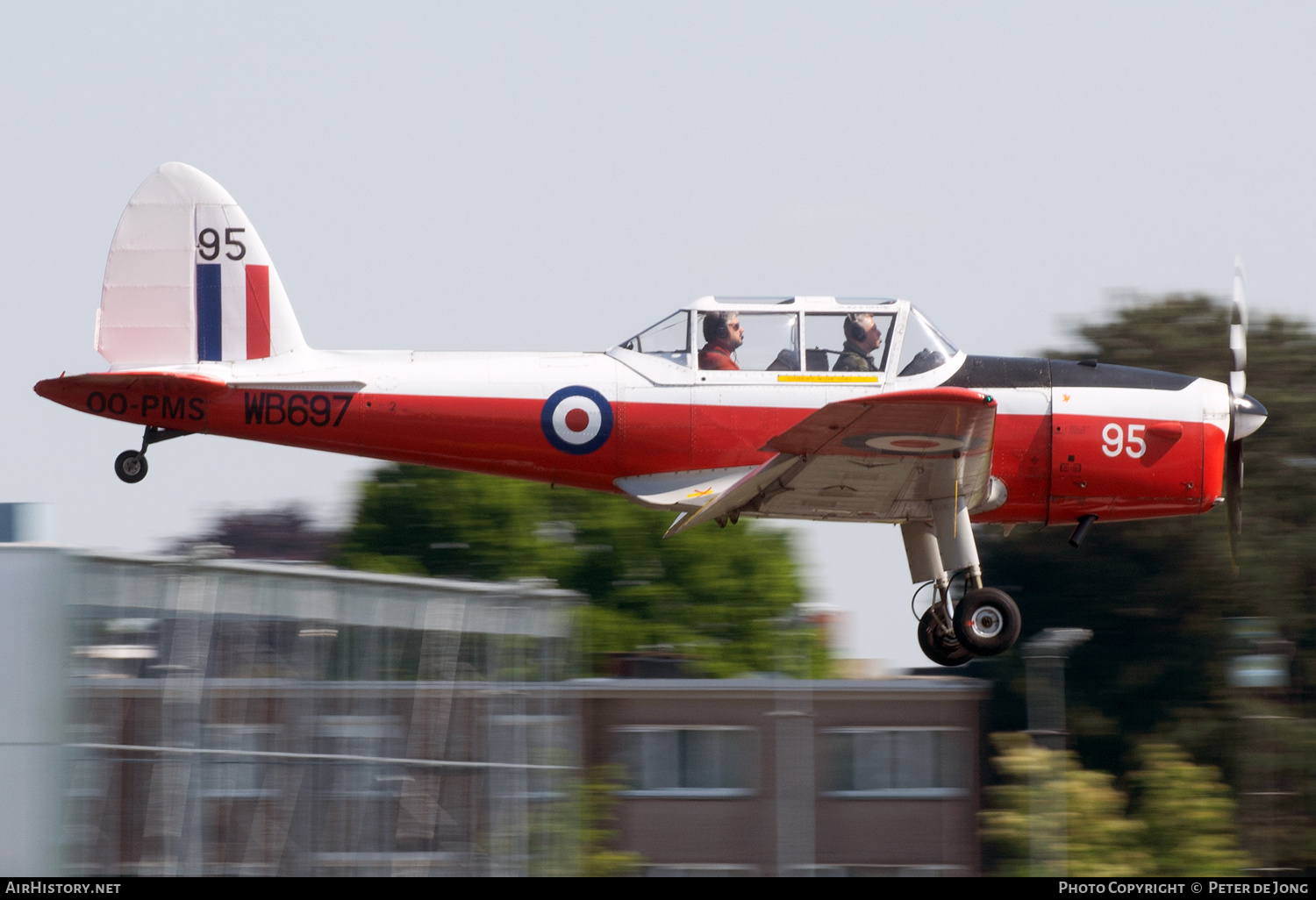 Aircraft Photo of OO-PMS / WB697 | De Havilland DHC-1 Chipmunk T10 | UK - Air Force | AirHistory.net #573055